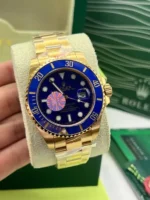 ⁦ساعة رولكس صبمارينر زرقاء وذهب - Rolex Submariner Blue Gold Egypt⁩ - الصورة ⁦3⁩
