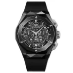 ⁦ساعة هوبلت أورلينسكي أسود مفرغ - Hublot Orlinski Black Skeleton⁩ - الصورة ⁦3⁩