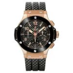 ساعة هوبلت بيج بانج ذهبي أسود كرونوغراف - Hublot Big Bang Rose Gold Black Chronograph