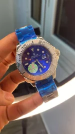 ⁦ساعة رولكس يخت ماستر زرقاء - Rolex Yacht-Master 40 Blue Dial Egypt⁩ - الصورة ⁦5⁩