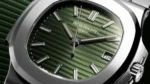 ⁦باتيك فيليب نوتيلوس أخضر - Patek Philippe Nautilus Olive Green Dial Steel⁩ - الصورة ⁦3⁩