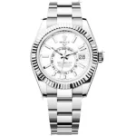 ساعة رولكس سكاي دويلر فضي - Rolex Sky-Dweller Silver Dial Steel