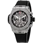 ⁦ساعة هوبلت بيج بانج سكيلتون أسود - Hublot Big Bang Skeleton Black Silver⁩ - الصورة ⁦2⁩
