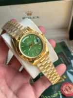 ⁦رولكس داي ديت - Rolex Day-Date Yellow Gold Green Dial⁩ - الصورة ⁦3⁩