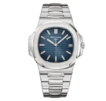 باتيك فيليب نوتيلوس أزرق معدن - Patek Philippe Nautilus Blue Dial Silver Steel