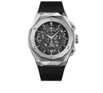ساعة هوبلت أورلينسكي فضي مفرغ - Hublot Orlinski Titanium Skeleton