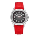 باتيك فيليب أكوانوت أحمر مطاط - Patek Philippe Aquanaut Black Dial Red Strap
