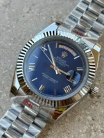 ⁦رولكس داي ديت - Rolex Day-Date Silver Blue Dial⁩ - الصورة ⁦2⁩