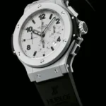 ⁦ساعة هوبلت بيج بانج فضي ميناء أبيض - Hublot Big Bang Silver White Dial⁩ - الصورة ⁦3⁩