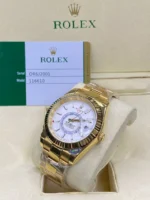 ⁦ساعة رولكس سكاي دويلر ذهبي مينا أبيض - Rolex Sky-Dweller Gold White Dial⁩ - الصورة ⁦2⁩