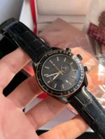 ⁦أوميجا سبيد ماستر - Omega Speedmaster Co-Axial Master Chronometer Black⁩ - الصورة ⁦4⁩