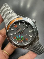 ⁦أوميجا سي ماستر بلانيت أوشن - Omega Seamaster Planet Ocean Grey & Orange Bezel⁩ - الصورة ⁦2⁩