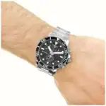 ⁦ساعة تيسوت سي ستار 1000 ستيل ميناء أسود - Tissot Seastar 1000 Steel Black Dial⁩ - الصورة ⁦3⁩