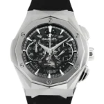 ⁦ساعة هوبلت أورلينسكي فضي مفرغ - Hublot Orlinski Titanium Skeleton⁩ - الصورة ⁦3⁩