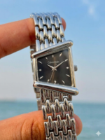 ⁦ساعة كالفن كلاين حريمي هندسية فضي ميناء أسود - Calvin Klein Women Silver Black Dial Watch⁩ - الصورة ⁦2⁩