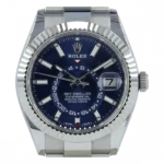 ⁦ساعة رولكس سكاي دويلر زرقاء - Rolex Sky-Dweller Blue Dial Steel⁩ - الصورة ⁦3⁩