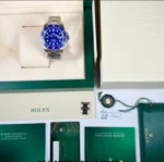 ⁦ساعة رولكس صابمارينر زرقاء - Rolex Submariner Blue Dial Steel⁩ - الصورة ⁦3⁩