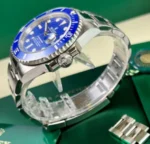⁦ساعة رولكس صابمارينر زرقاء - Rolex Submariner Blue Dial Steel⁩ - الصورة ⁦5⁩