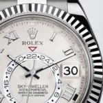 ⁦ساعة رولكس سكاي دويلر فضي - Rolex Sky-Dweller Silver Dial Steel⁩ - الصورة ⁦4⁩