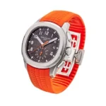 ⁦باتيك فيليب أكوانوت برتقالي - Patek Philippe Aquanaut Orange Strap Chronograph⁩ - الصورة ⁦3⁩