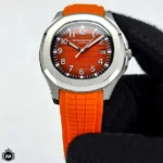 ⁦باتيك فيليب أكوانوت برتقالي كرونوغراف - Patek Philippe Aquanaut Orange Chronograph⁩ - الصورة ⁦2⁩