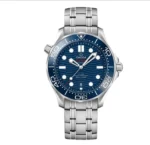 أوميجا سي ماستر دايفر 300M - Omega Seamaster Diver 300M Blue Wave Dial Steel