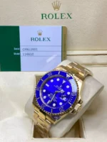 ⁦ساعة رولكس صبمارينر زرقاء وذهب - Rolex Submariner Blue Gold Egypt⁩ - الصورة ⁦5⁩
