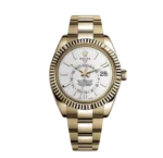 ساعة رولكس سكاي دويلر ذهبي مينا أبيض - Rolex Sky-Dweller Gold White Dial