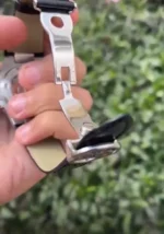 ⁦باتيك فيليب نوتيلوس أزرق جلد طبيعي - Patek Philippe Nautilus Blue Dial Leather⁩ - الصورة ⁦2⁩