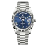 رولكس داي ديت - Rolex Day-Date Silver Blue Dial